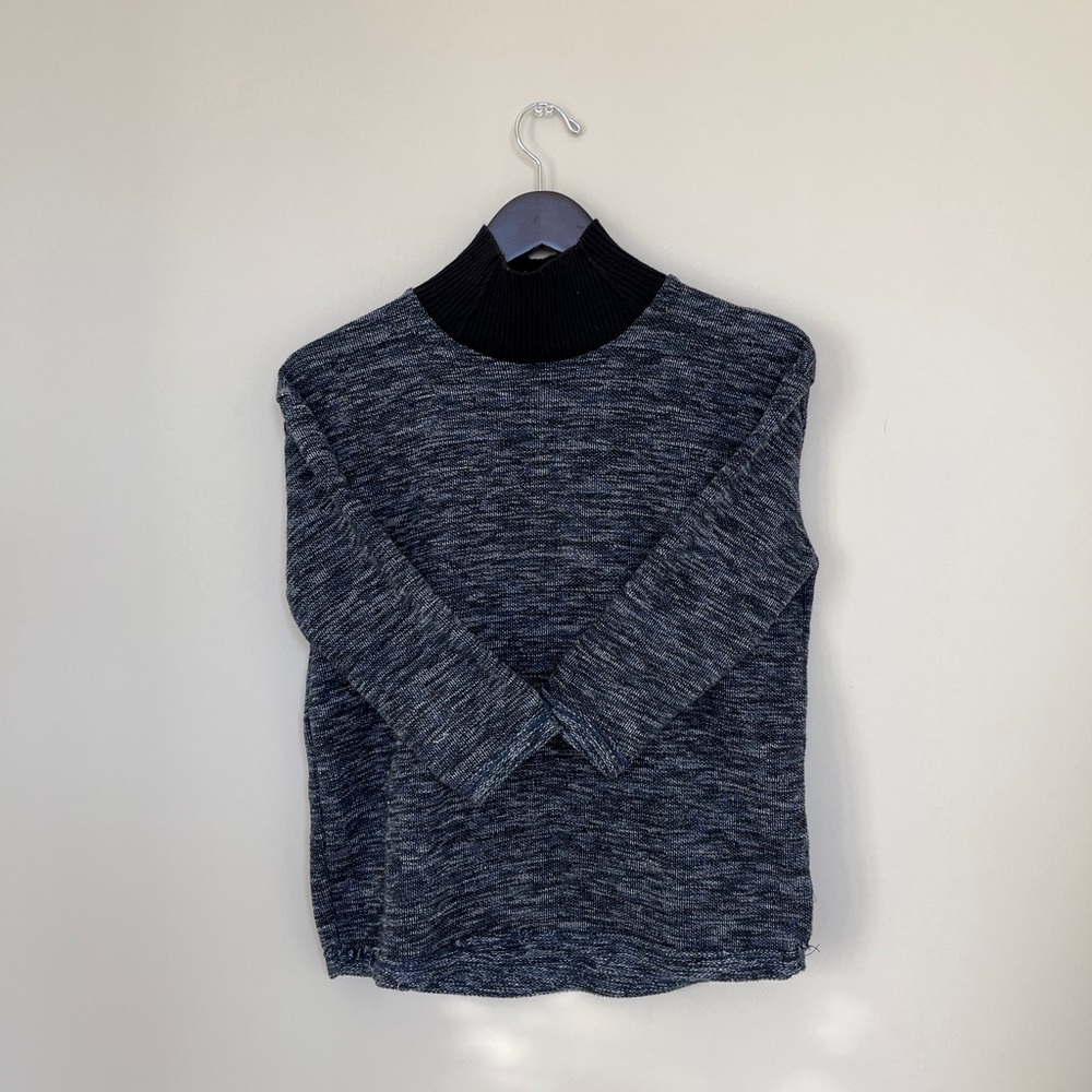 Turtle neck navy blue sweater